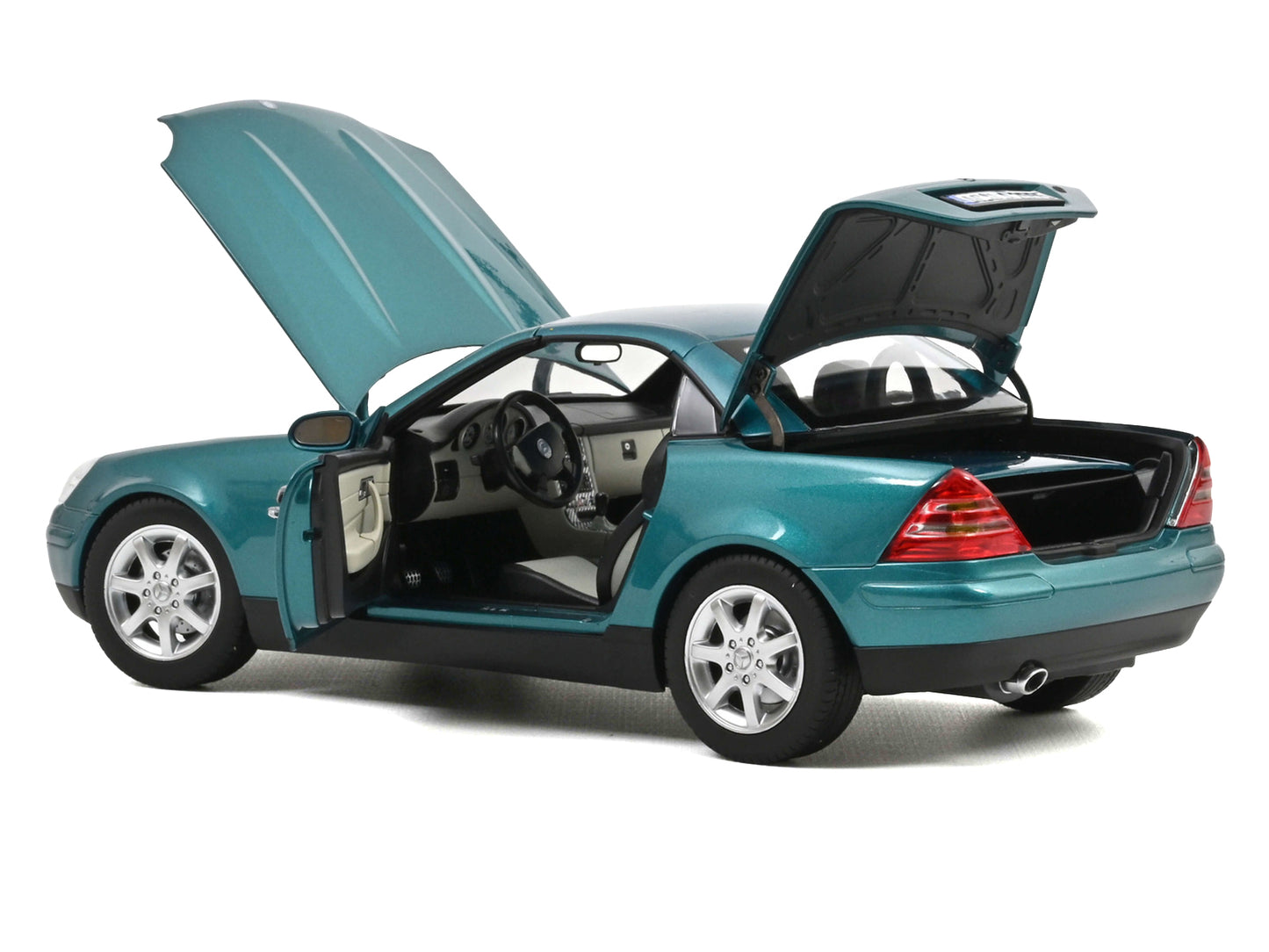 1996 Mercedes-Benz SLK Convertible Vivianit Green Metallic 1/18 Diecast Model Car