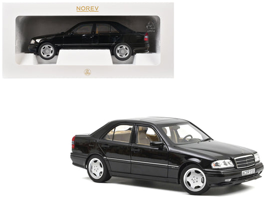 1993 Mercedes-Benz C36 AMG Black Metallic 1/18 Diecast Model Car