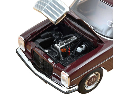 1968 Mercedes-Benz 200 Dark Red Brown 1/18 Diecast Model Car
