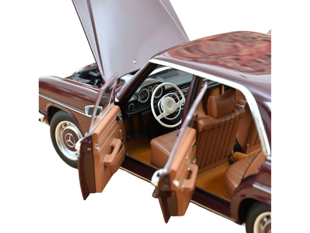 1968 Mercedes-Benz 200 Dark Red Brown 1/18 Diecast Model Car