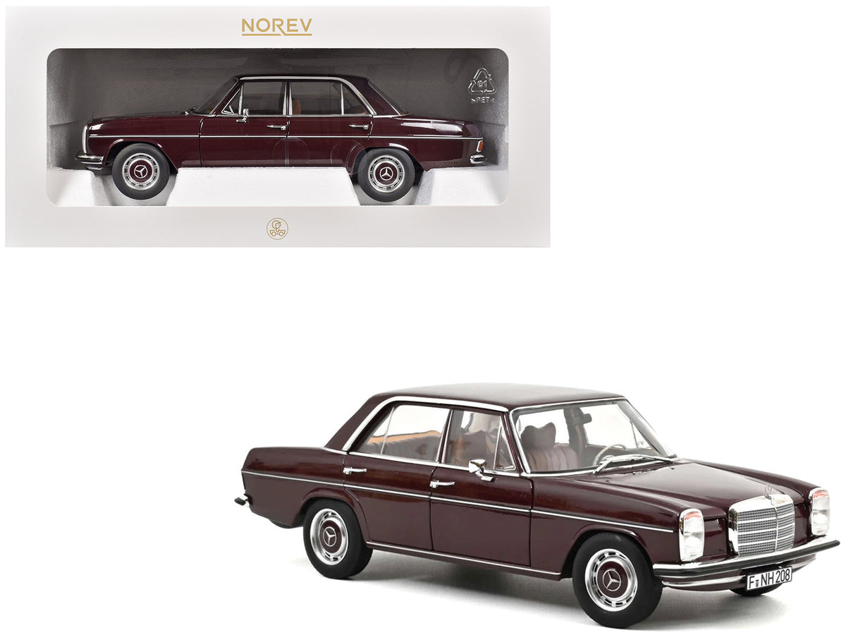 1968 Mercedes-Benz 200 Dark Red Brown 1/18 Diecast Model Car