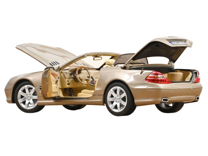 2003 Mercedes-Benz SL 500 Type R230 Travertine Beige Metallic 1/18 Diecast Model Car