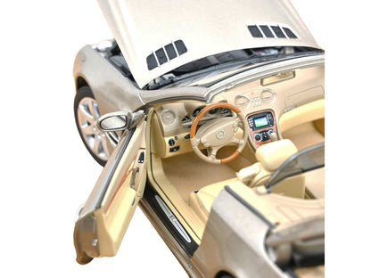 2003 Mercedes-Benz SL 500 Type R230 Travertine Beige Metallic 1/18 Diecast Model Car