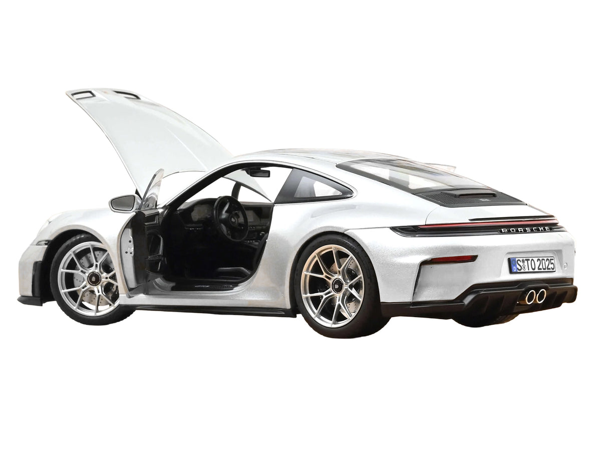 2025 Porsche 911 GT3 Touring GT Silver Metallic 1/18 Diecast Model Car