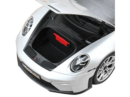2025 Porsche 911 GT3 Touring GT Silver Metallic 1/18 Diecast Model Car
