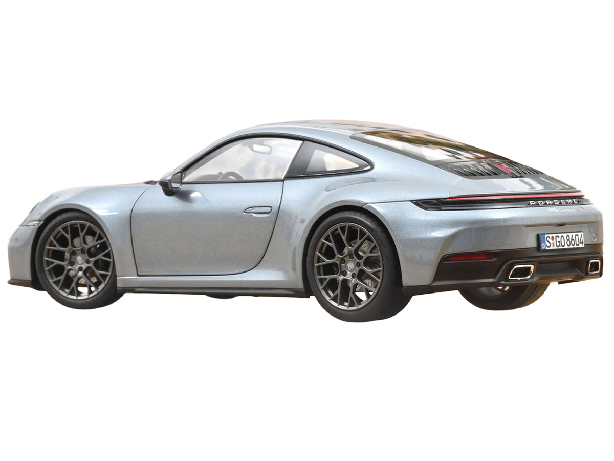 2024 Porsche 911 Carrera Polar Silver Metallic 1/18 Diecast Model Car