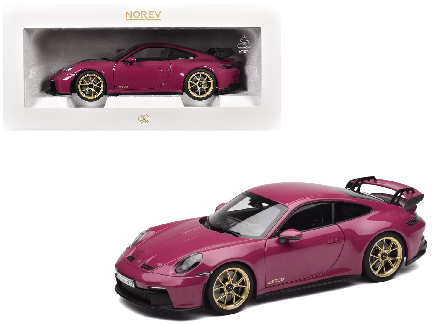 2021 Porsche 911 GT3 Ruby Star Neo 1/18 Diecast Model Car