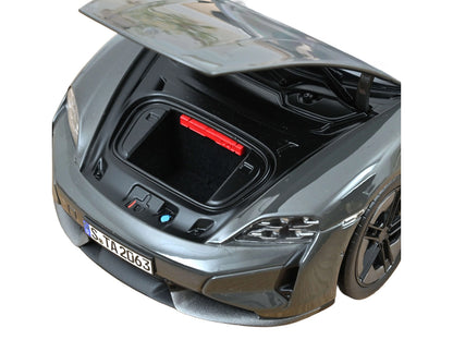 2024 Porsche Taycan Turbo S Slate Gray Neo 1/18 Diecast Model Car