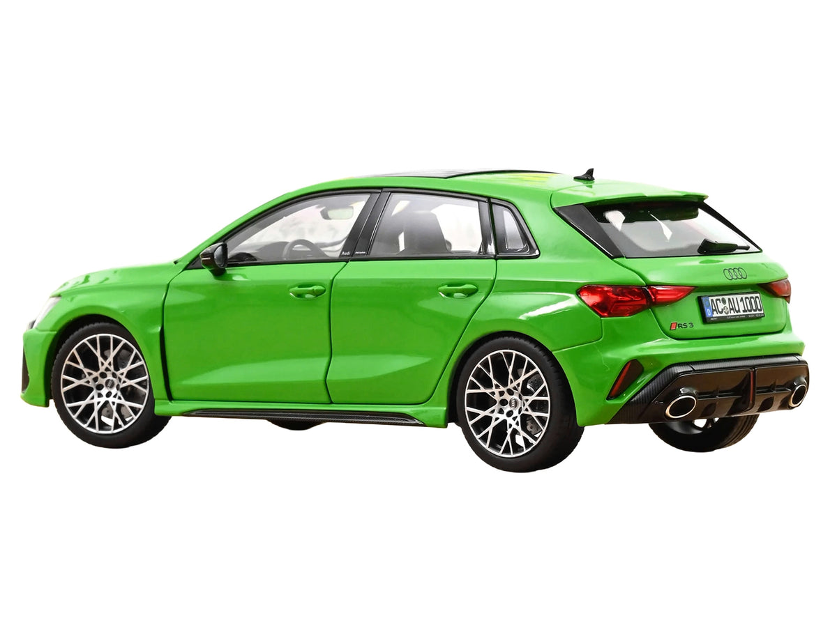 2025 Audi RS 3 Kyalami Green with Moonroof 1/18 Diecast Model Car