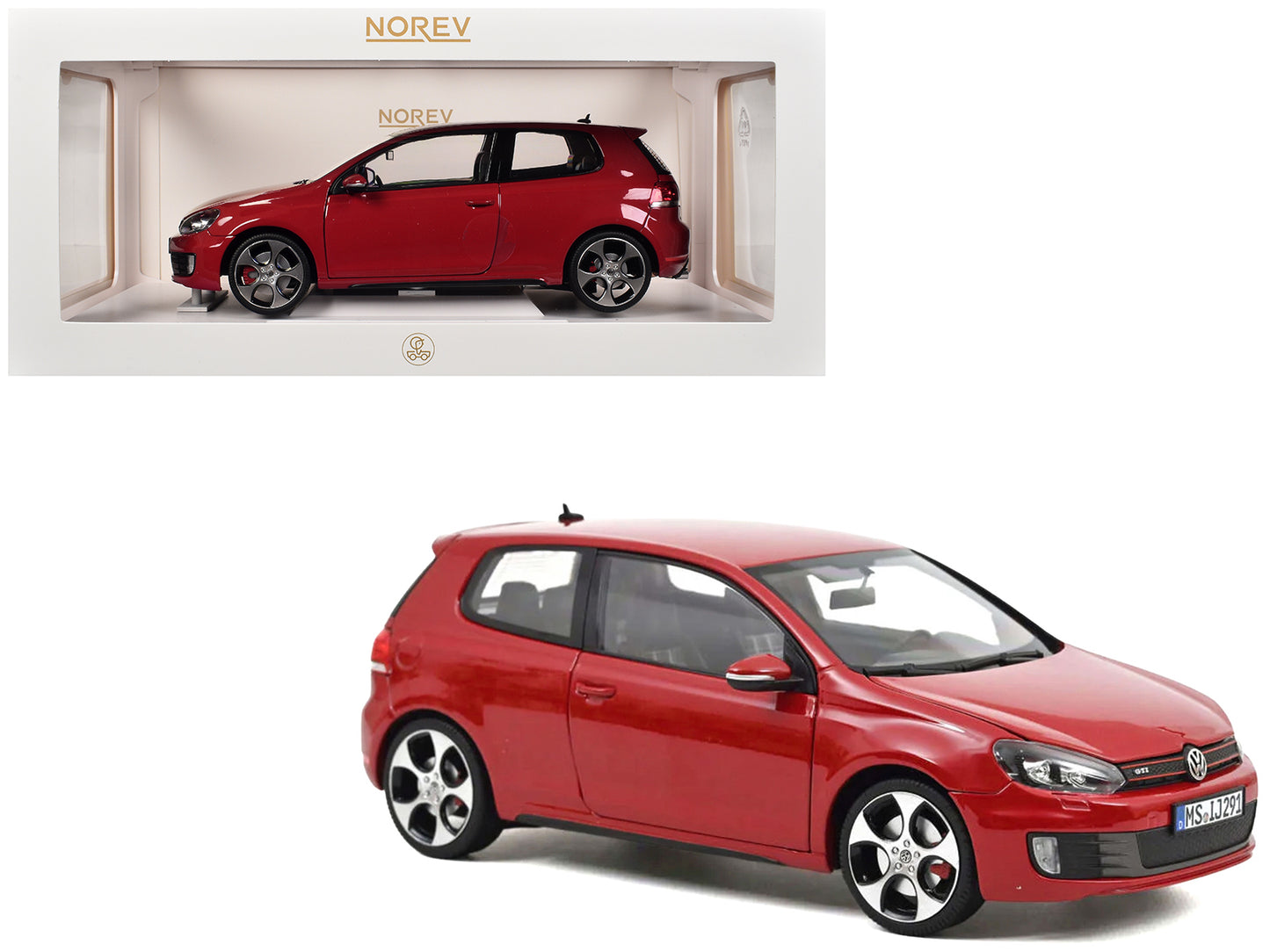 2009 Volkswagen Golf VI GTI Tornado Red 1/18 Diecast Model Car