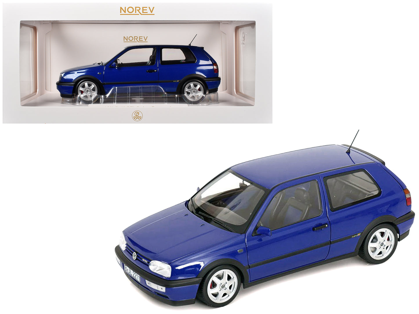 1994 Volkswagen Golf GTI Color Concept Jazz Blue 1/18 Diecast Model Car