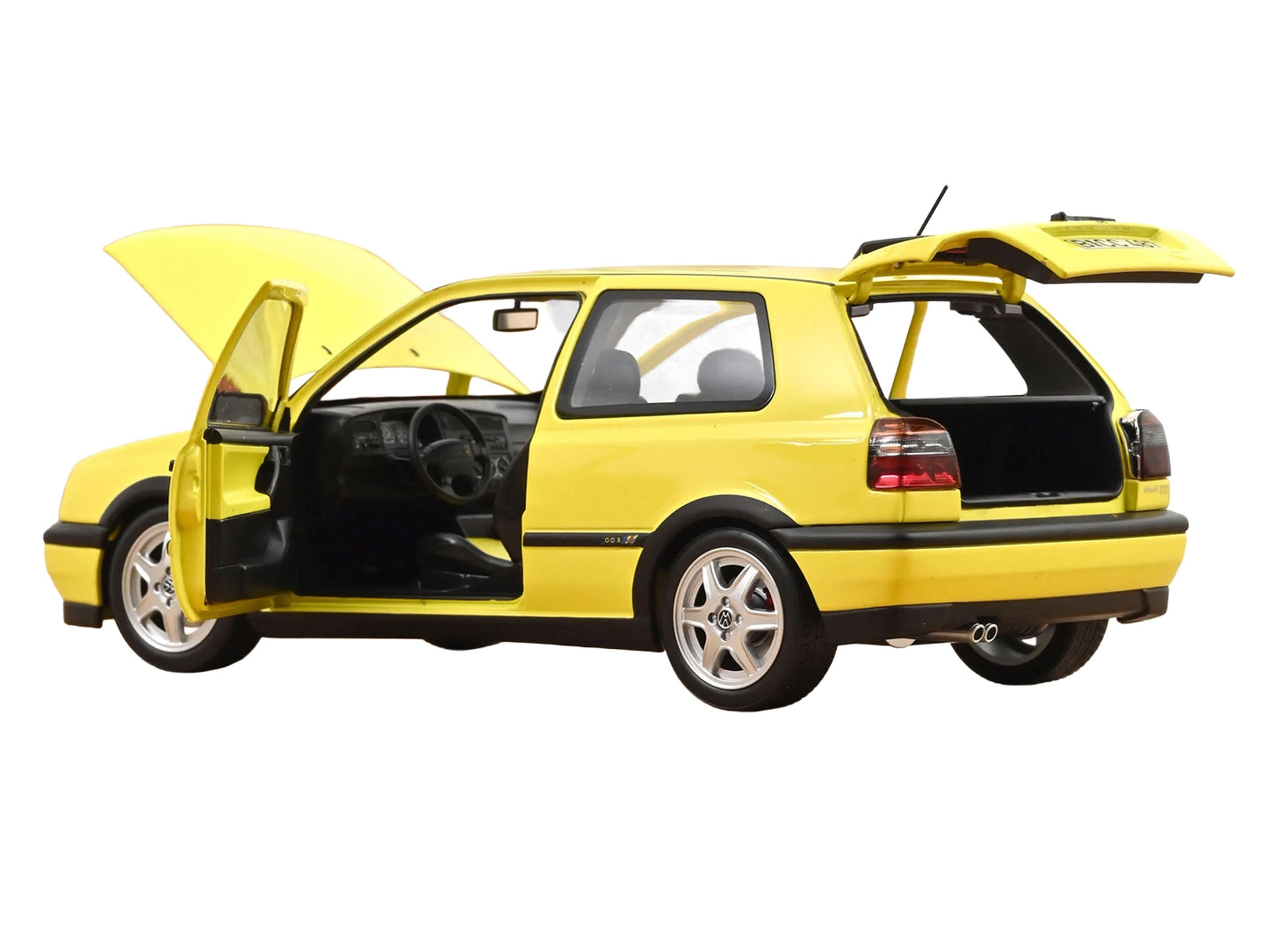 1994 Volkswagen Golf GTI Color Concept Yellow 1/18 Diecast Model Car