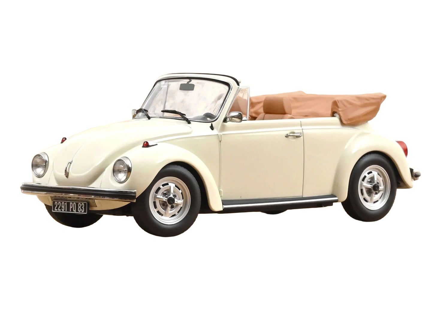 1972 Volkswagen 1303 Beetle Cabriolet Cream White 1/18 Diecast Model Car