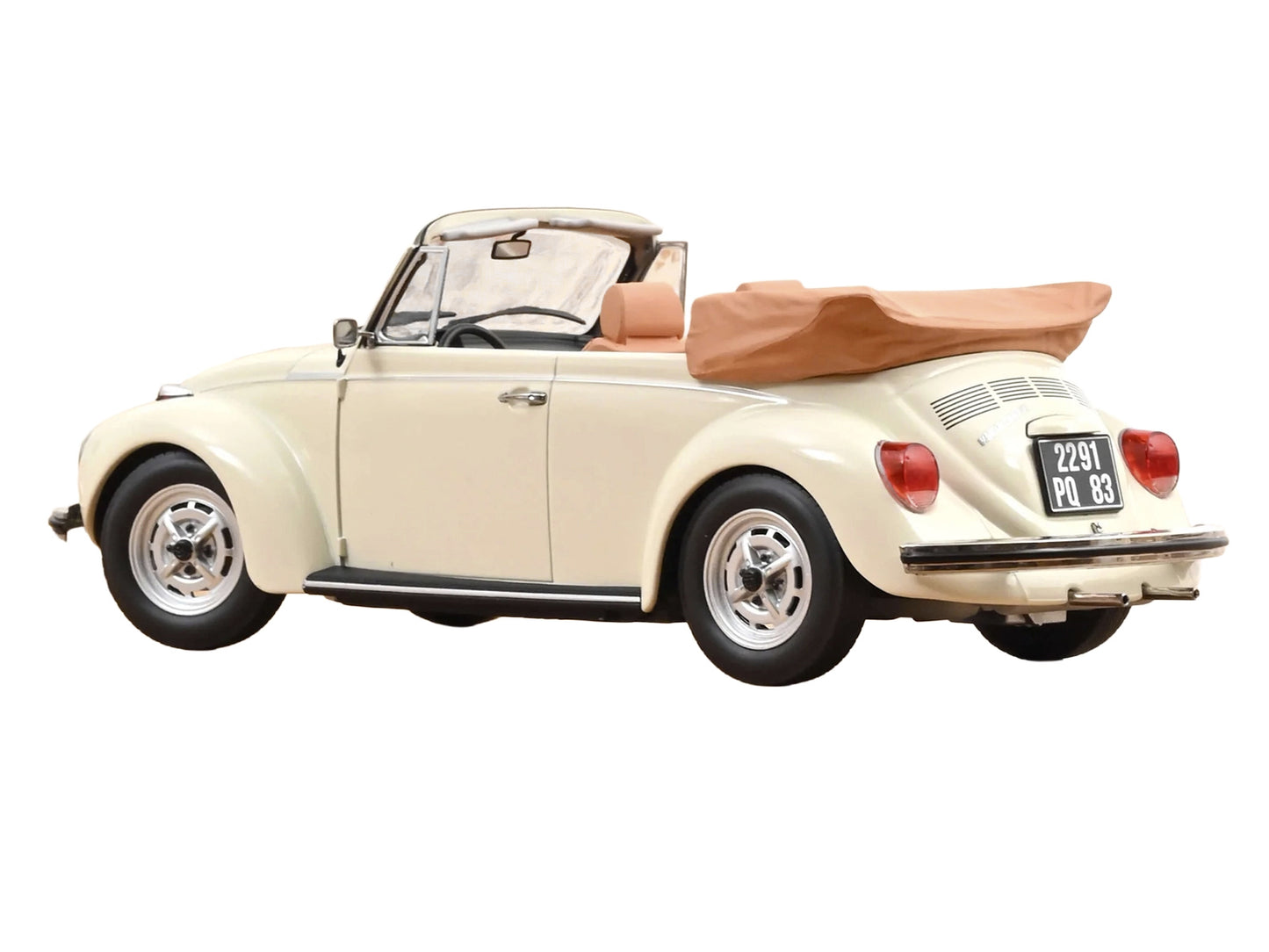 1972 Volkswagen 1303 Beetle Cabriolet Cream White 1/18 Diecast Model Car