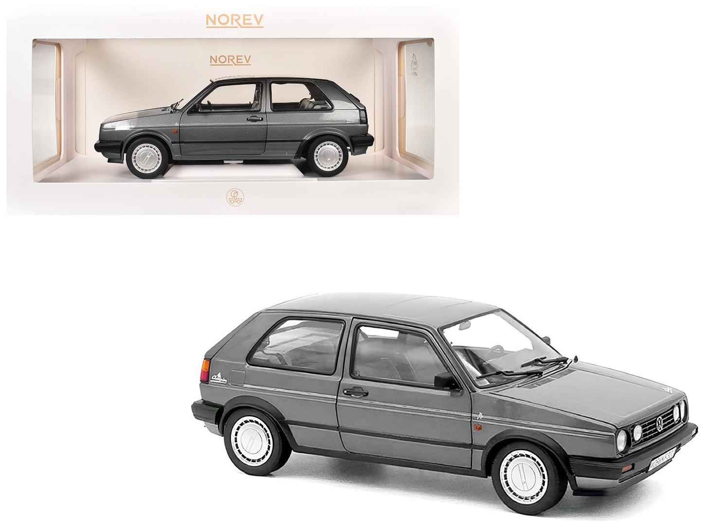 1989 Volkswagen Golf Champion Gray Metallic 1/18 Diecast Model Car