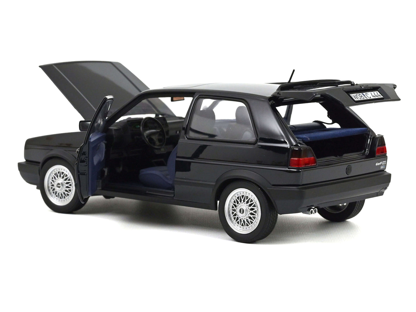 1991 Volkswagen Golf GTI Edition Blue Moonlight Blue Metallic 1/18 Diecast Model Car