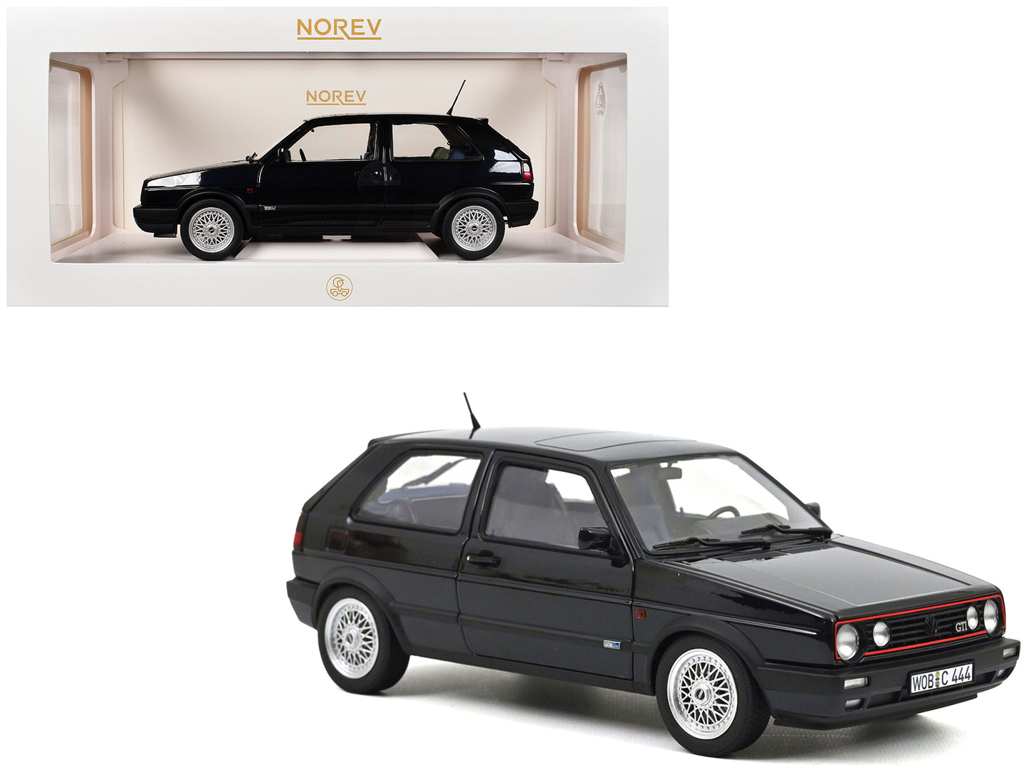 1991 Volkswagen Golf GTI Edition Blue Moonlight Blue Metallic 1/18 Diecast Model Car