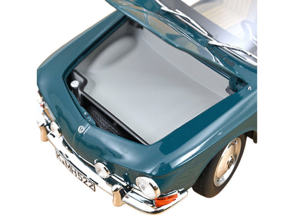1963 Volkswagen Karmann Ghia 1500 Smaragd Green 1/18 Diecast Model Car