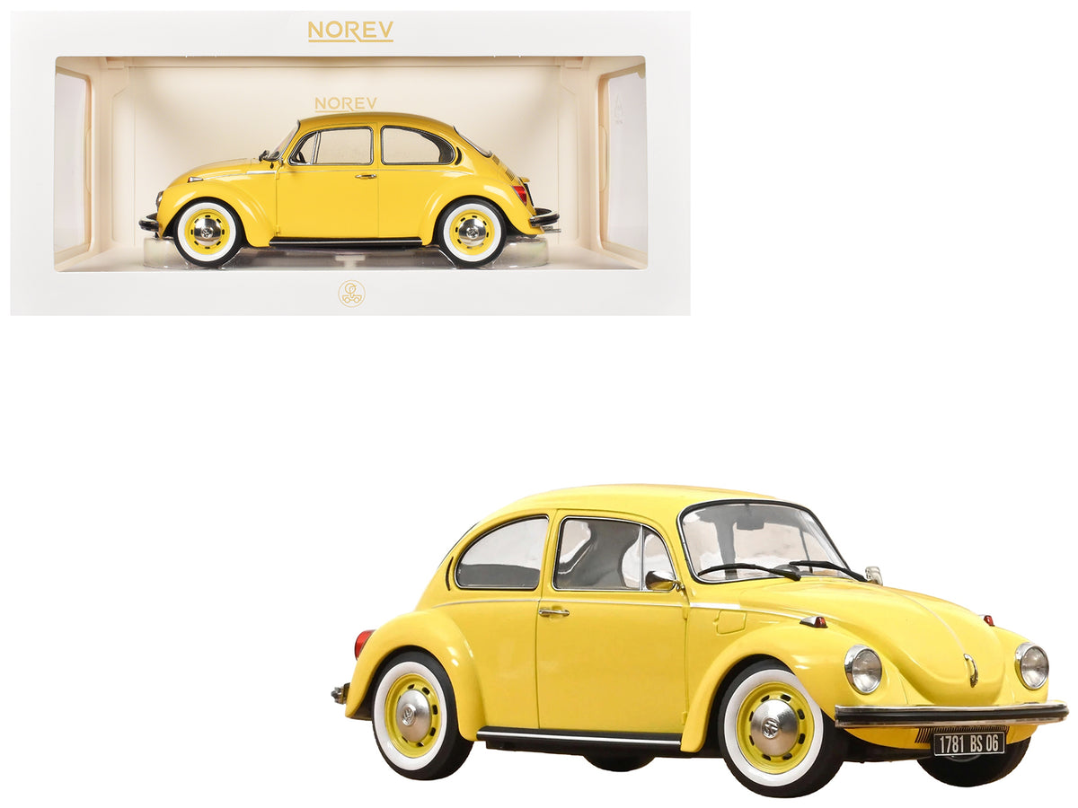 1973 Volkswagen 1303 Beetle Pastel Yellow 1/18 Diecast Model Car