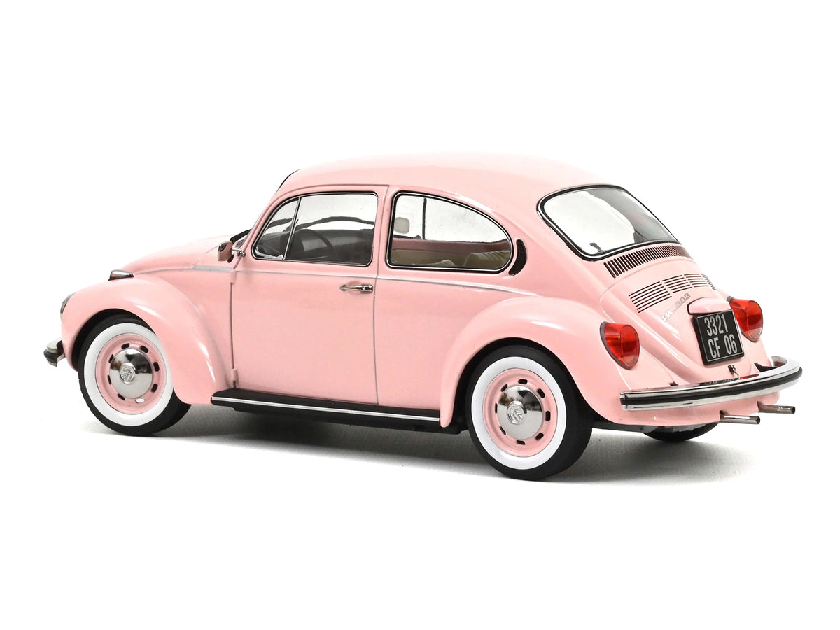 1973 Volkswagen 1303 Beetle Pastel Pink "New Baby Gift" 1/18 Diecast Model Car