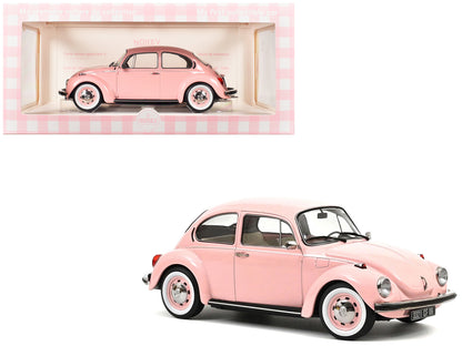 1973 Volkswagen 1303 Beetle Pastel Pink "New Baby Gift" 1/18 Diecast Model Car
