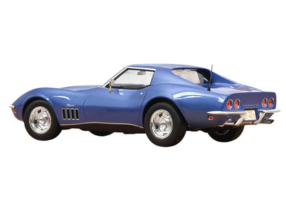1969 Chevrolet Corvette Coupe Le Mans Blue Metallic with Blue Interior 1/18 Diecast Model Car