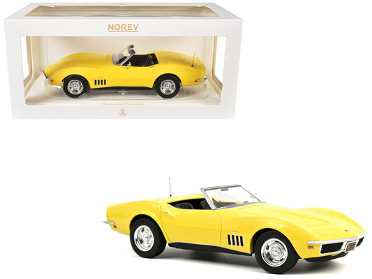 1969 Chevrolet Corvette Cabriolet Daytona Yellow 1/18 Diecast Model Car