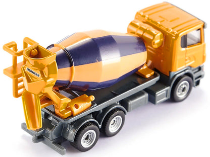 Scania Mixer Truck Yellow 1/87 (HO) Diecast Model