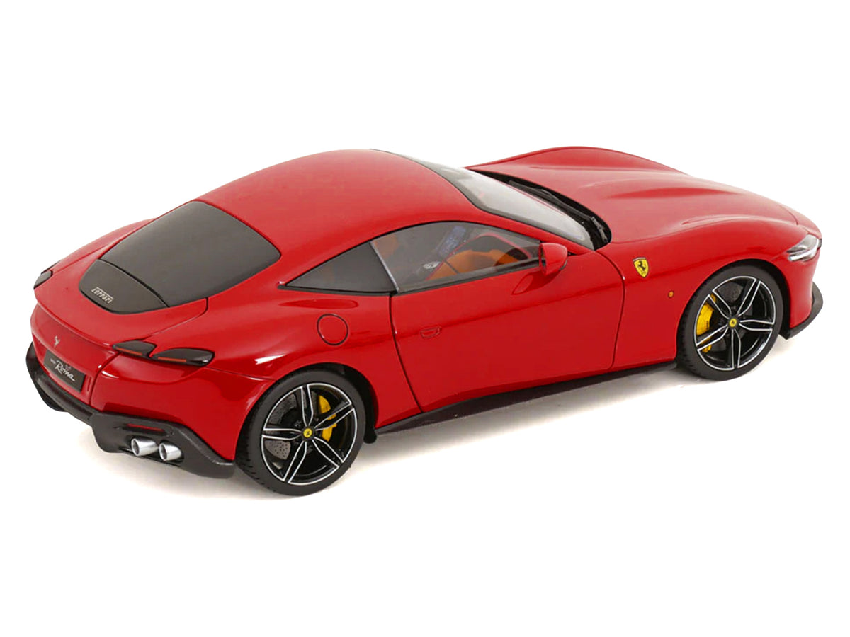 2019 Ferrari Roma Red with Orange Interior 1/18 Diecast Model Car