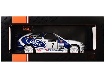 Ford Escort WRC #7 Juha Kankkunen - Juha Repo 2nd Place "RAC Rally" (1998) 1/18 Diecast Model Car
