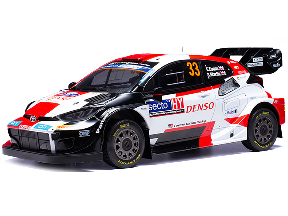 Toyota GR Yaris Rally1 Hybrid #33 Elfyn Evans - Scott Martin Winner "Rally Finland" (2023) 1/18 Diecast Model Car