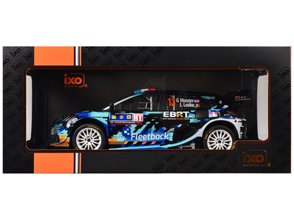 Ford Puma Rally1 #13 Gregoire Munster - Louis Louka "Central European Rally" (2023) 1/18 Diecast Model Car