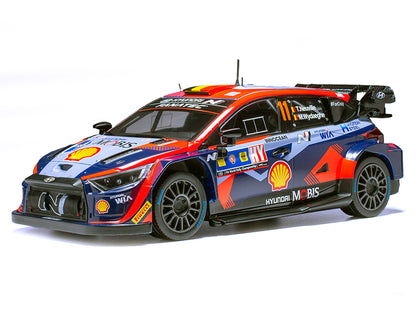 Hyundai i20 N Rally1 #11 Thierry Neuville - Martijn Wydaeghe Winner "Central European Rally" (2023) 1/18 Diecast Model Car