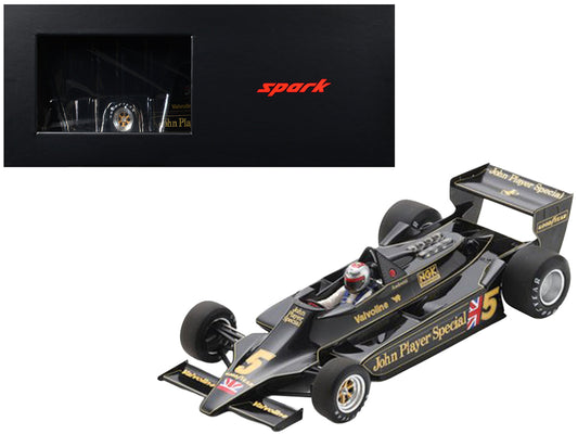 Lotus 79 #5 Mario Andretti "John Player Team Lotus" Winner Formula One F1 "Belgian GP" (1978) with Acrylic Display Case 1/18 Model Car