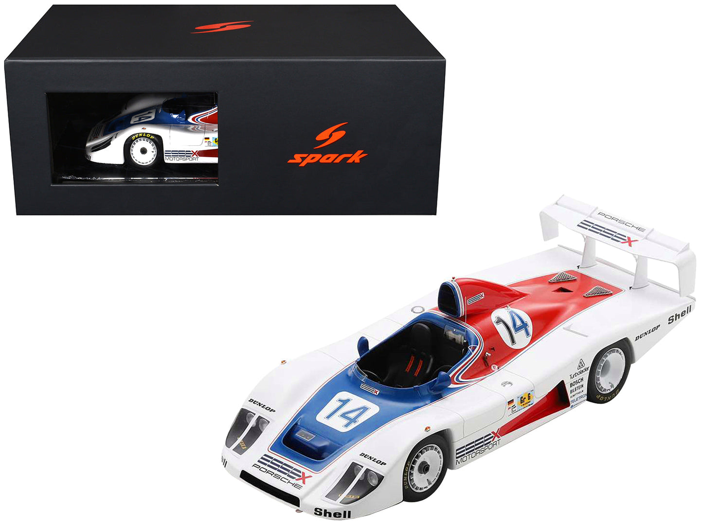 Porsche 936 #14 Bob Wollek - Hurley Haywood "Essex Motorsport Porsche" "24 Hours of Le Mans" (1979) with Acrylic Display Case 1/18 Model Car