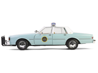 1987 Chevrolet Caprice 9C1 "US Border Patrol" Light Green with White Top "Artisan Collection" 1/18 Diecast Model Car