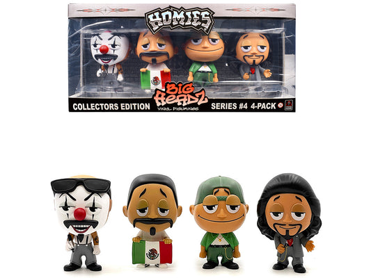 "Homies Big Headz" Series 4 Collector's Edition 4-Pack of Figures