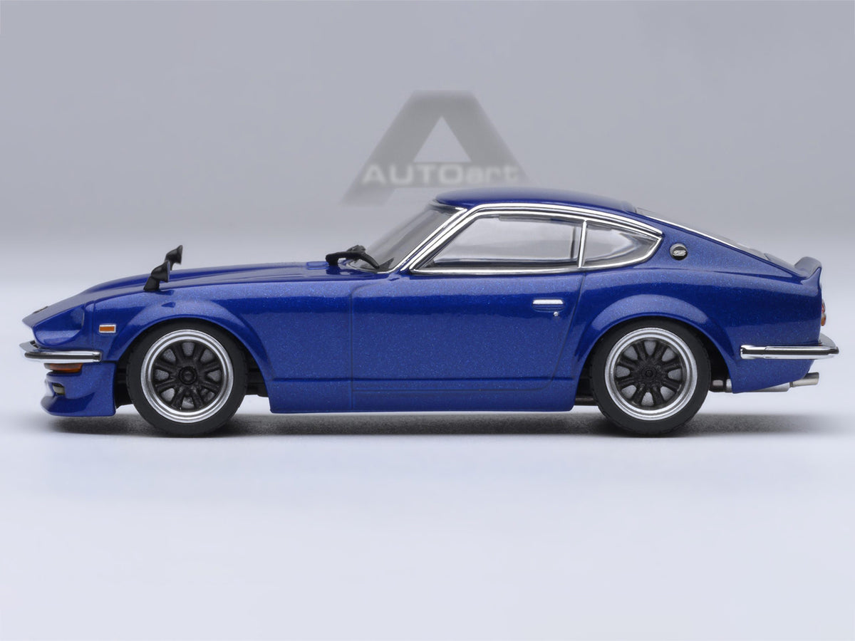 Nissan Fairlady Z RHD (Right Hand Drive) "Akuma No Z" Blue Metallic "Wangan Midnight - Comic #1 Version" Manga 1/64 Model Car