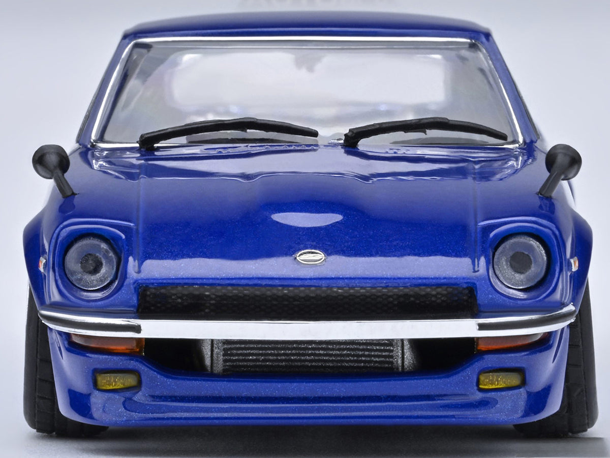 Nissan Fairlady Z RHD (Right Hand Drive) "Akuma No Z" Blue Metallic "Wangan Midnight - Comic #1 Version" Manga 1/64 Model Car