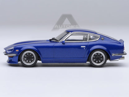 Nissan Fairlady Z RHD (Right Hand Drive) "Akuma No Z" Blue Metallic "Wangan Midnight - Comic #4 Version" Manga 1/64 Model Car