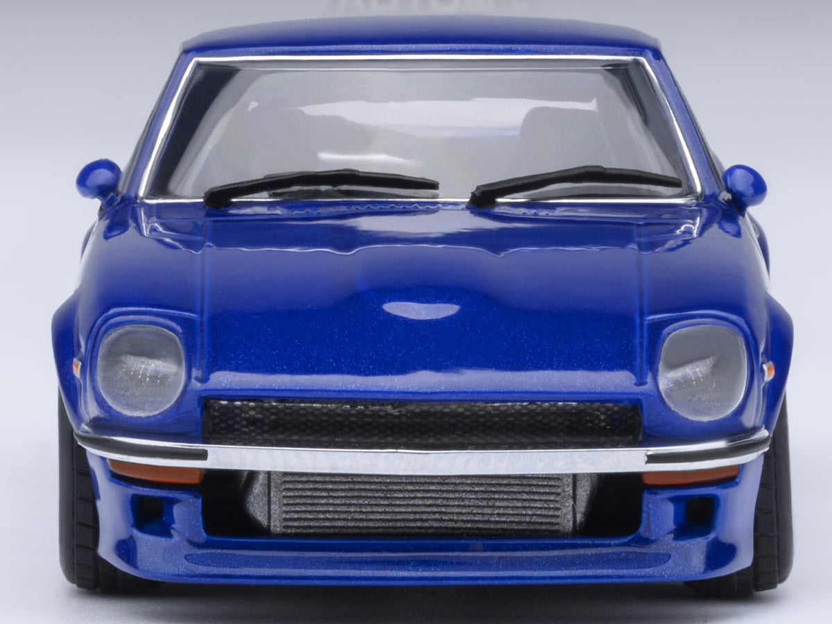 Nissan Fairlady Z RHD (Right Hand Drive) "Akuma No Z" Blue Metallic "Wangan Midnight - Comic #4 Version" Manga 1/64 Model Car