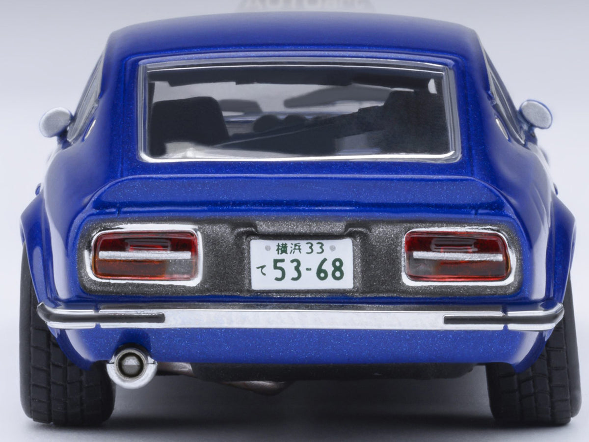Nissan Fairlady Z RHD (Right Hand Drive) "Akuma No Z" Blue Metallic "Wangan Midnight - Comic #4 Version" Manga 1/64 Model Car