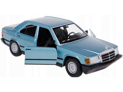 Mercedes-Benz 190 E 2.6 Blue Metallic 1/24 Diecast Model Car