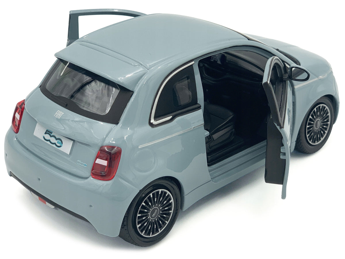 2023 Fiat 500e Light Blue 1/24 Diecast Model Car