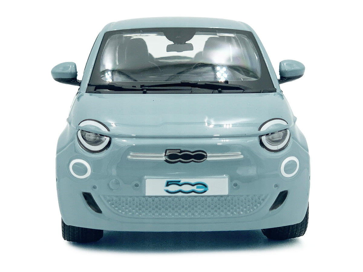 2023 Fiat 500e Light Blue 1/24 Diecast Model Car