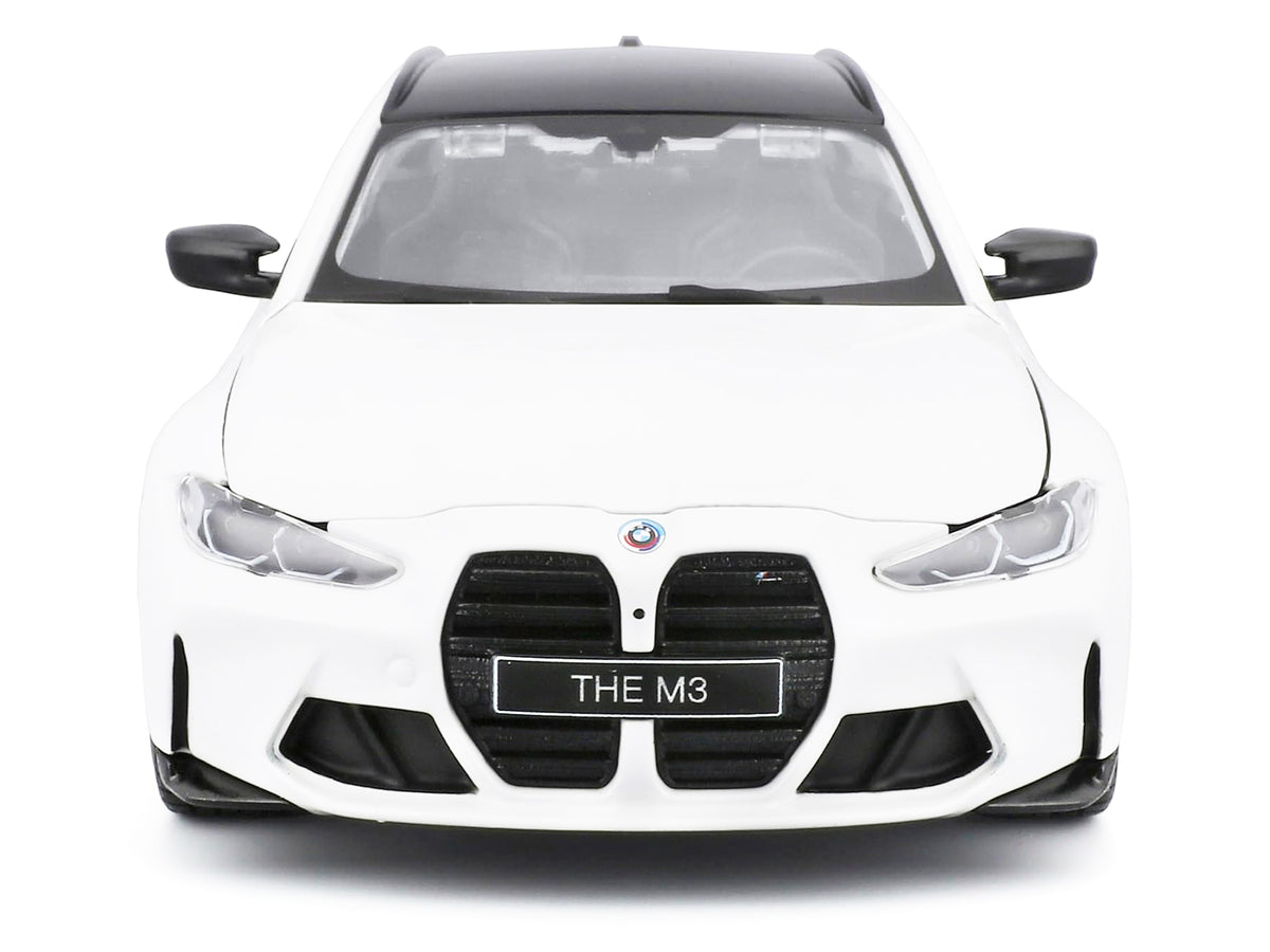 2023 BMW M3 Touring White with Black Top 1/24 Diecast Model Car