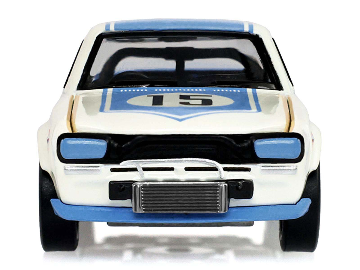 1972 Nissan Skyline 2000 GT-R (KPGC10) RHD (Right Hand Drive) #15 Kunimitsu Takahashi "50th Victory" White with Blue Stripe "Tokyo Torque" Series 10 1/64 Diecast Model Car