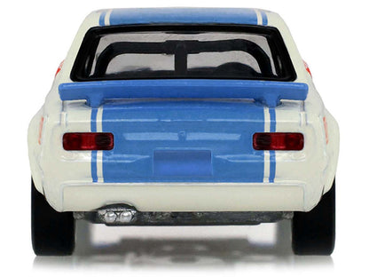 1972 Nissan Skyline 2000 GT-R (KPGC10) RHD (Right Hand Drive) #15 Kunimitsu Takahashi "50th Victory" White with Blue Stripe "Tokyo Torque" Series 10 1/64 Diecast Model Car