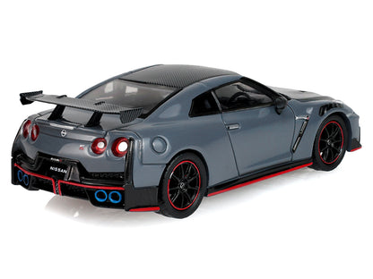 2024 Nissan GT-R (R35) NISMO RHD (Right Hand Drive) Stealth Gray with Carbon Top and Hood "Tokyo Torque" Series 10 1/64 Diecast Model Car