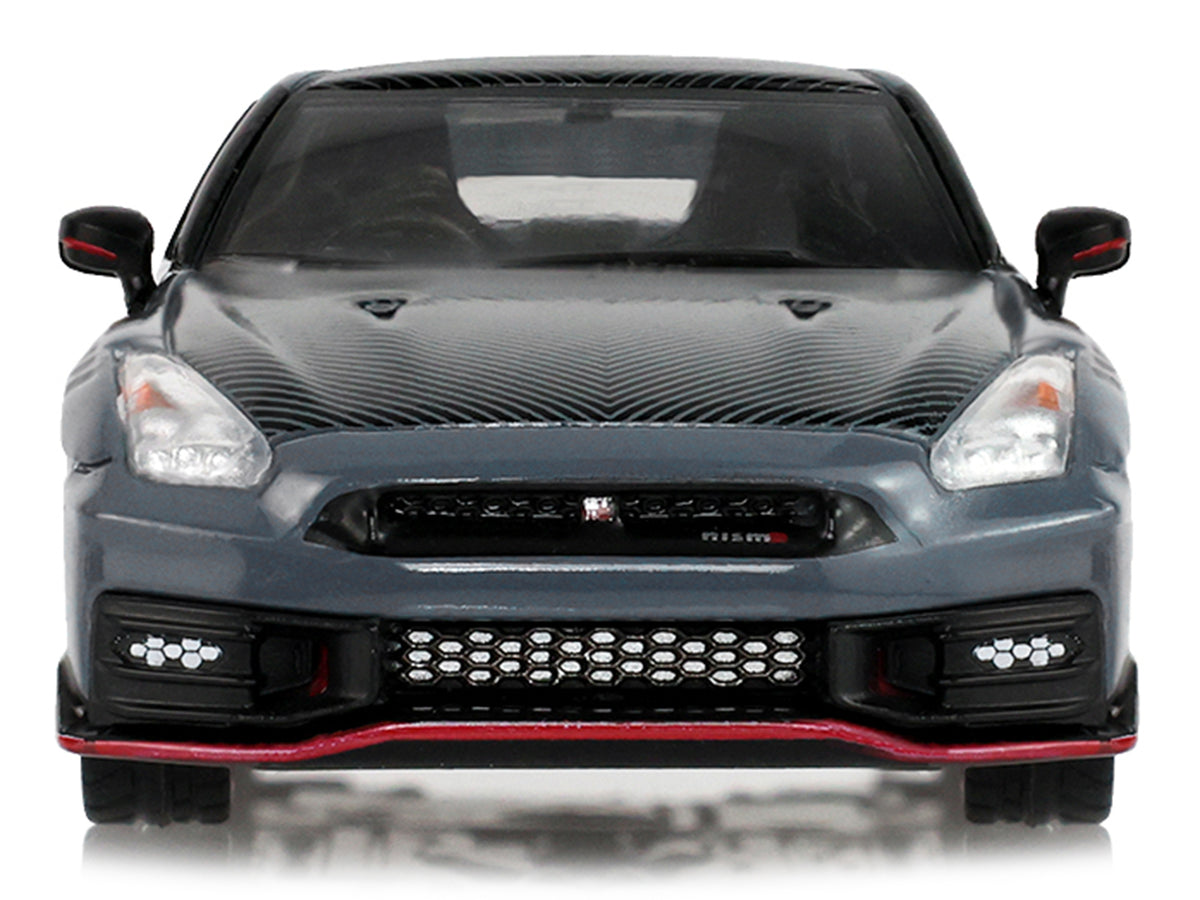 2024 Nissan GT-R (R35) NISMO RHD (Right Hand Drive) Stealth Gray with Carbon Top and Hood "Tokyo Torque" Series 10 1/64 Diecast Model Car